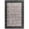 Tapis de bureau en viscose Notre-Dame Gris et Noir