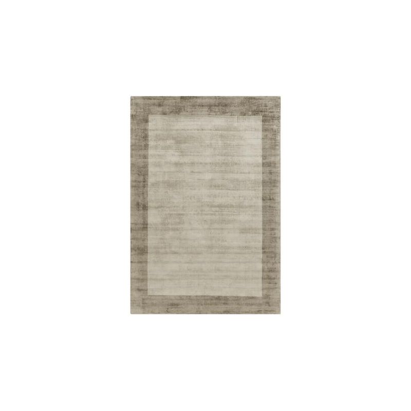 Tapis de salon en viscose Notre-Dame de couleur beige