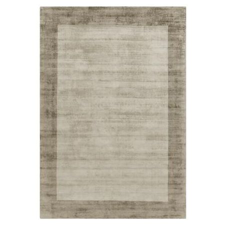 Tapis de salon en viscose Notre-Dame de couleur beige