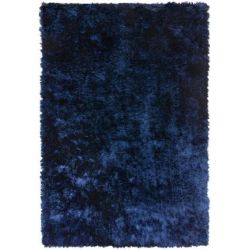 Tapis de salon cocooning bleu foncé par Joseph Lebon