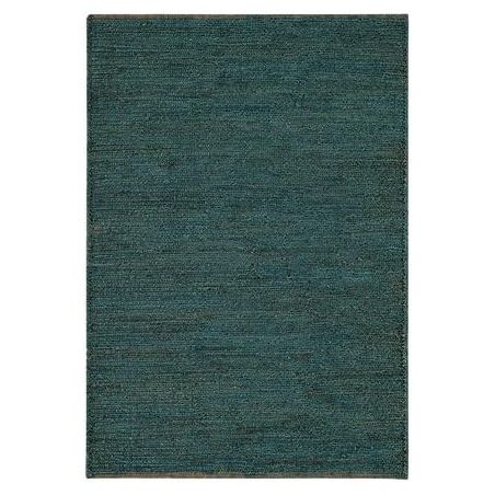Tapis de bureau uni en jute Epinettes Turquoise Tapis de bureau uni en jute Epinettes Turquoise