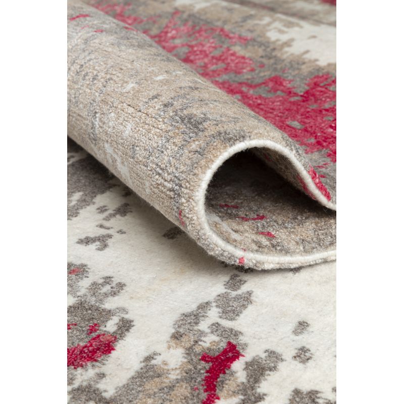 Tapis Moderne Legacy Rouge et Gris