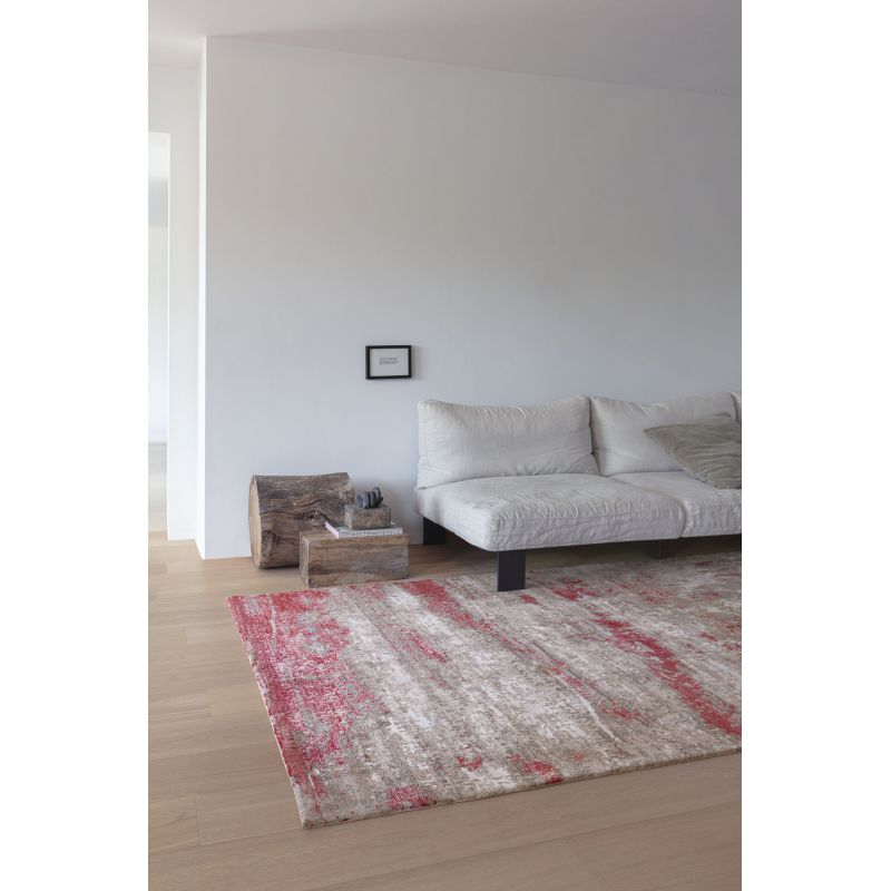 Tapis Moderne Legacy Rouge et Gris