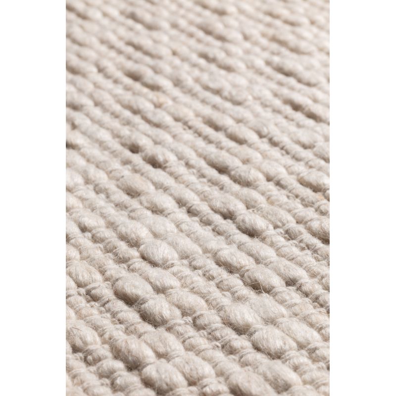 Tapis Uni Rhythm Beige à relief
