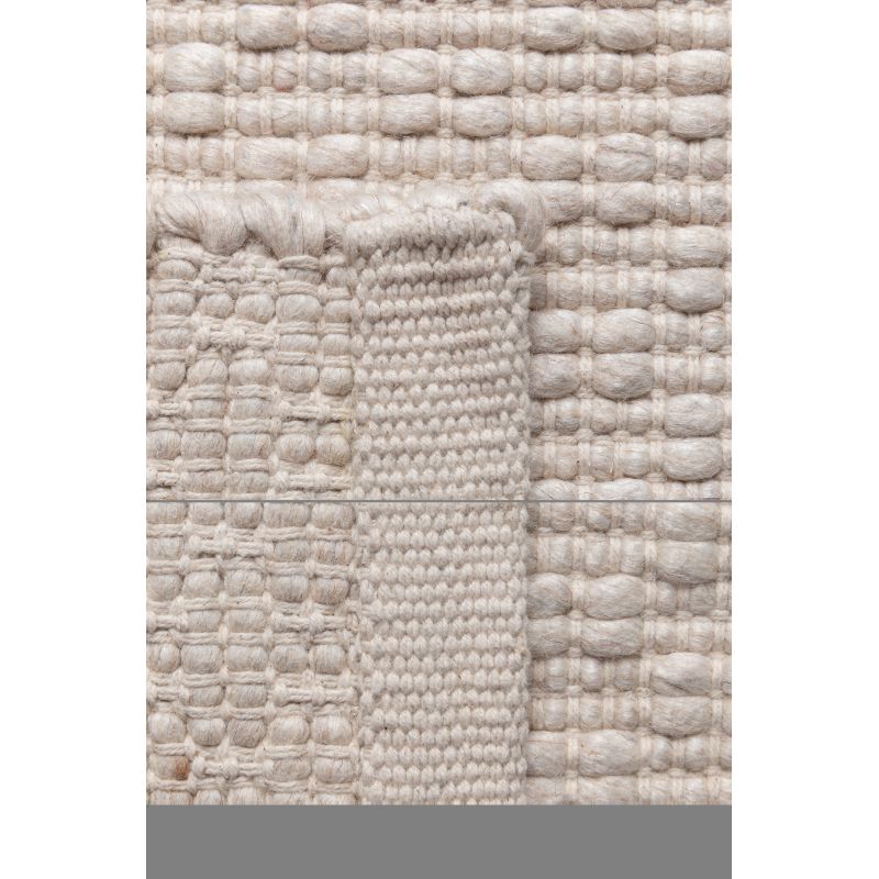 Tapis Uni Rhythm Beige à relief