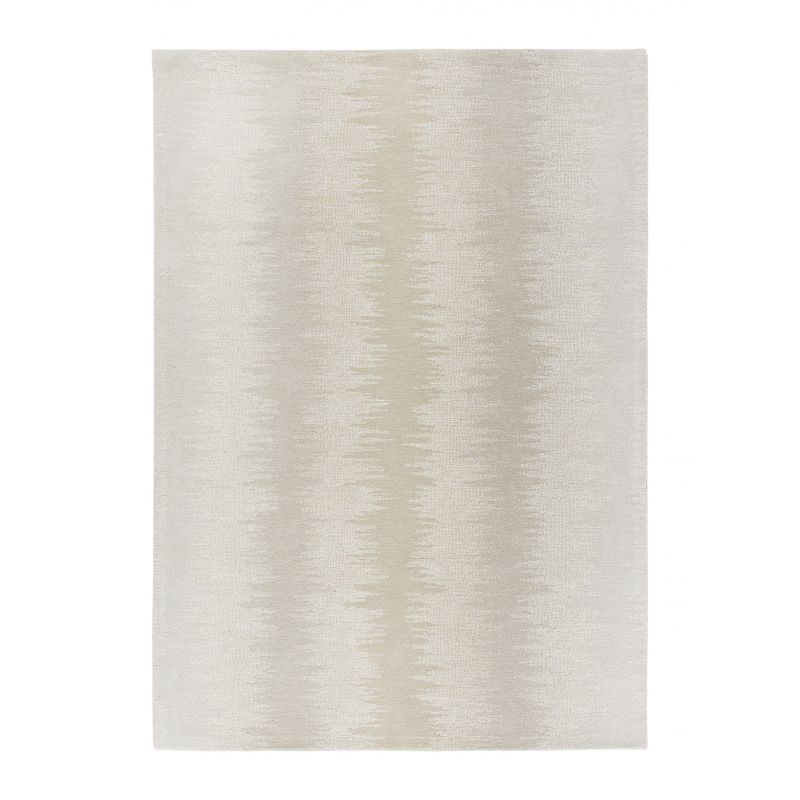 Tapis en laine fait main Static beige et ecru - LIGNE PURE