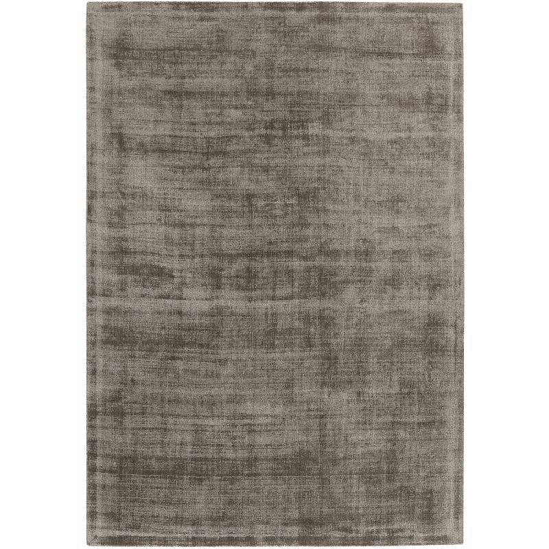 Tapis de salon prestige tissé main en viscose Current Reflets Taupe - LIGNE PURE