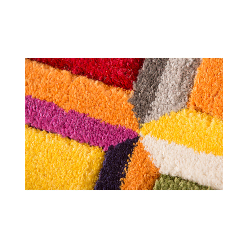 Tapis Cubes en laine multicolore Wlatz par Flair Rugs