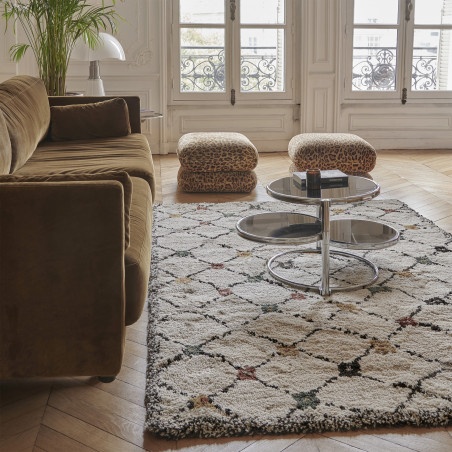 Tapis Berbère moderne jaune et vert Kaboshon par Edito Tapis Berbère moderne jaune et vert Kaboshon par Edito