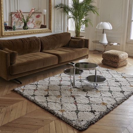 Tapis Berbère moderne jaune et vert Kaboshon par Edito Tapis Berbère moderne jaune et vert Kaboshon par Edito