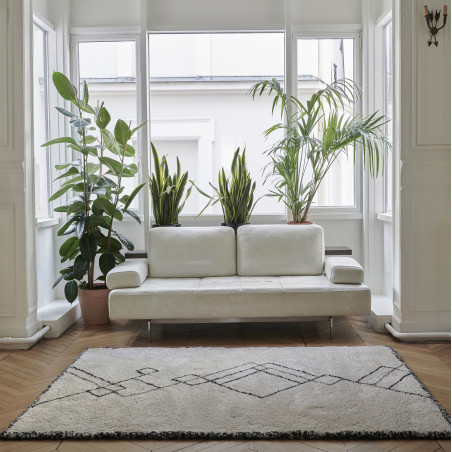 Tapis Berbère Moderne Blanc Ardek par Edito Tapis Berbère Moderne Blanc Ardek par Edito