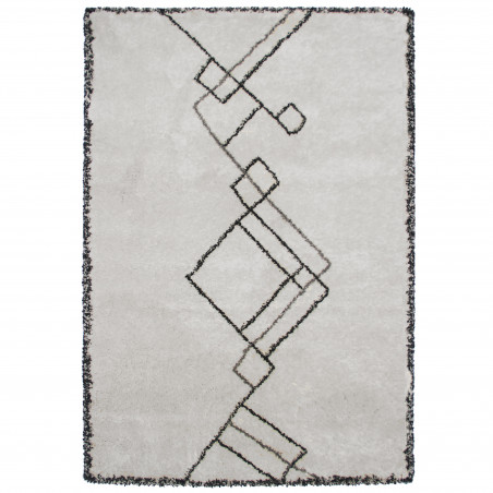 Tapis Berbère Moderne Blanc Ardek par Edito Tapis Berbère Moderne Blanc Ardek par Edito