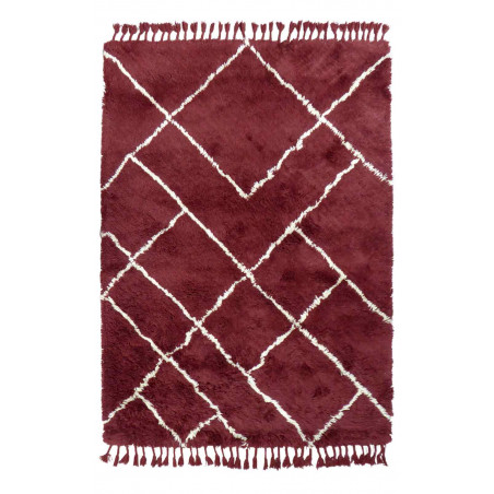Tapis en Laine Rouge Zagora Tapis en Laine Rouge Zagora