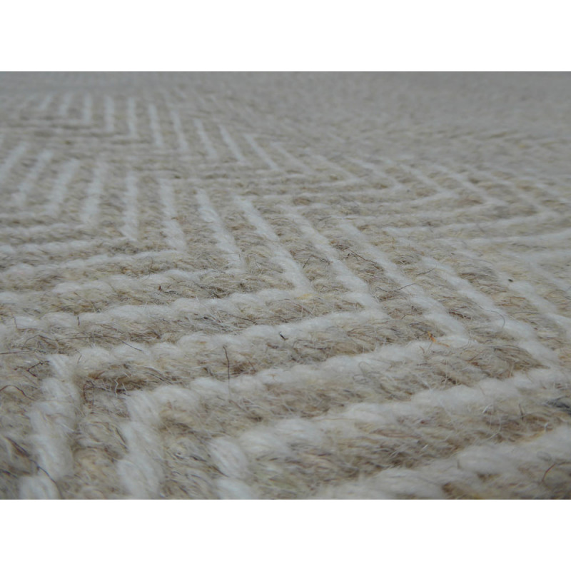 Tapis en laine Mic Mac Ivoire par Angelo