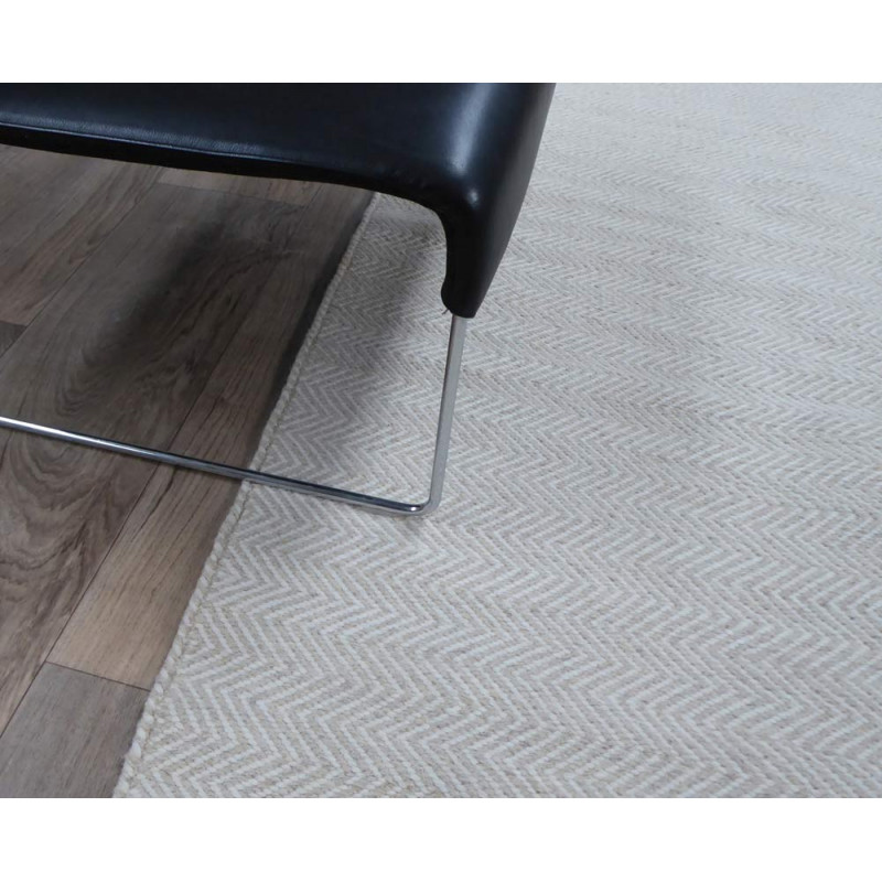 Tapis en laine Mic Mac Ivoire par Angelo