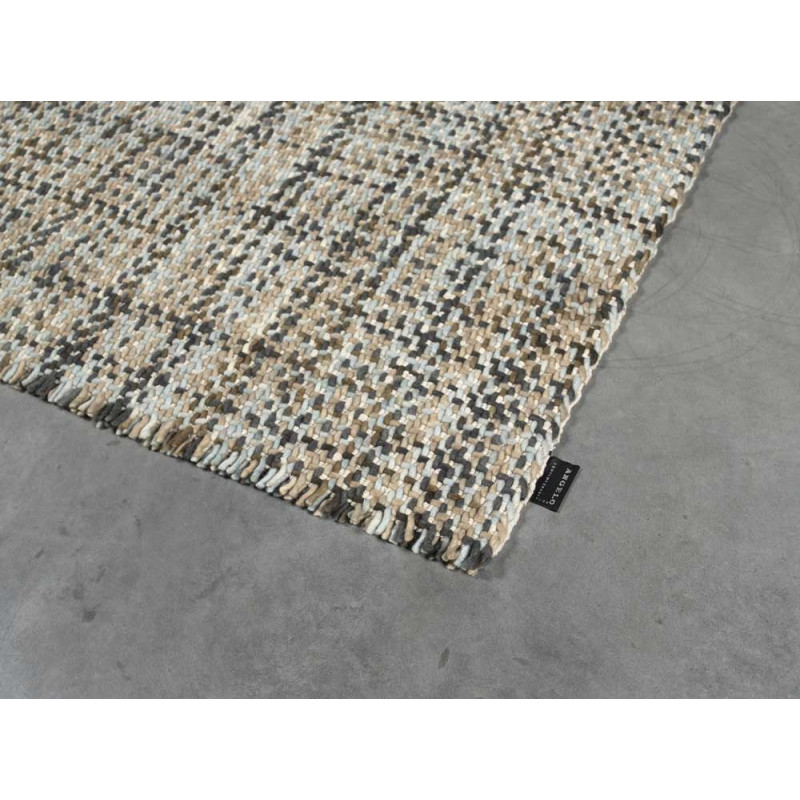 Tapis en Laine Morrison  Beige et Bleu par Angelo