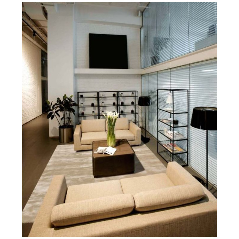 Tapis rectangulaire Annapurna Ivoire - Photo d'ambiance