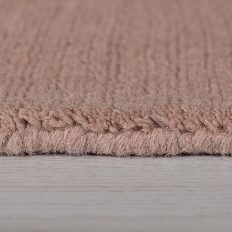 Tapis de salon en laine rose poudré Sienna Tapis de salon en laine rose poudré Sienna