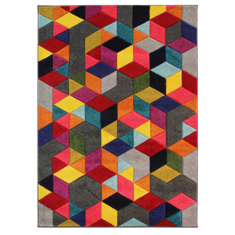 Tapis Design Multicolore Dynamic - FLAIR RUGS