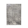 Tapis en fibres synthétiques argent