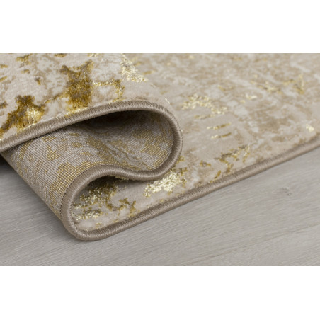 Tapis de salon moderne blanc et or par Flair Rugs Tapis de salon moderne blanc et or par Flair Rugs