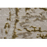 Tapis en fibre synthétique blanc et or Tapis en fibre synthétique blanc et or