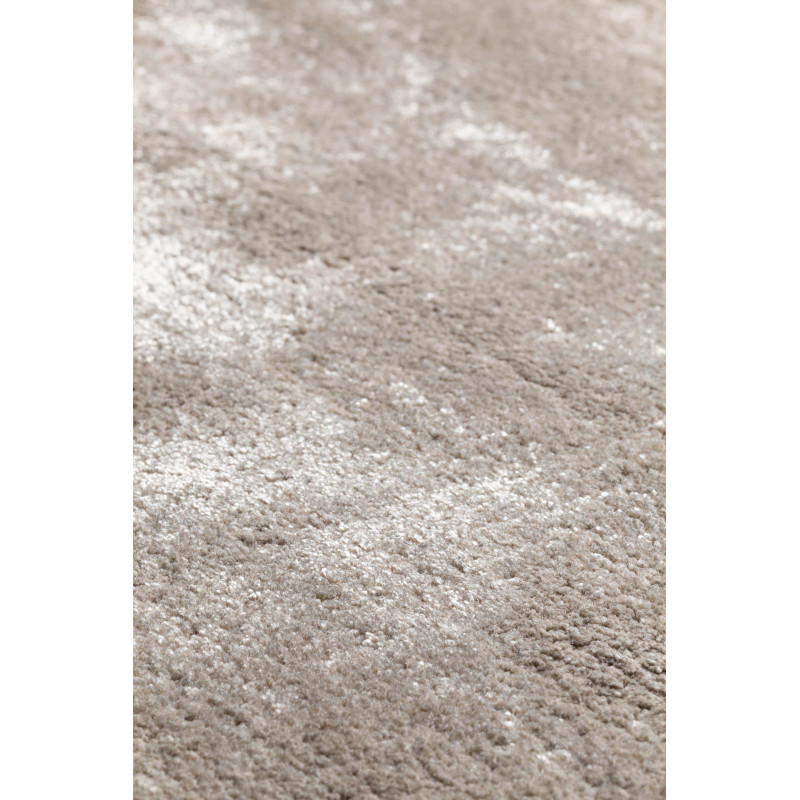 Tapis Moderne en viscose Traces Taupe Clair
