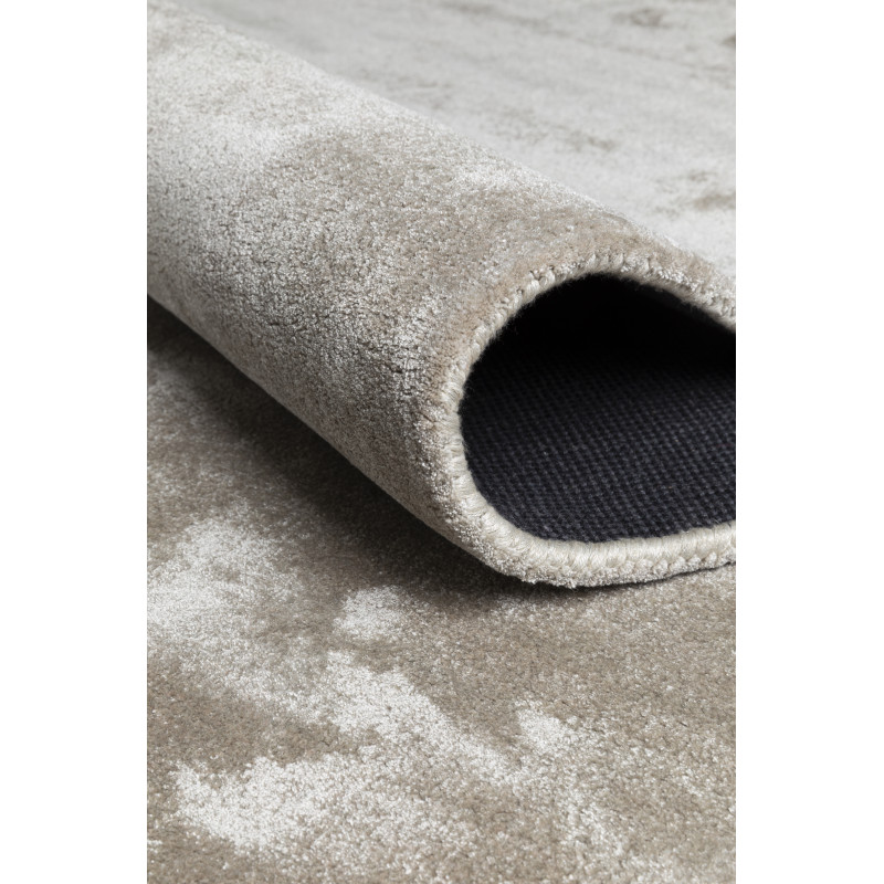 Tapis Moderne en viscose Traces Taupe Clair