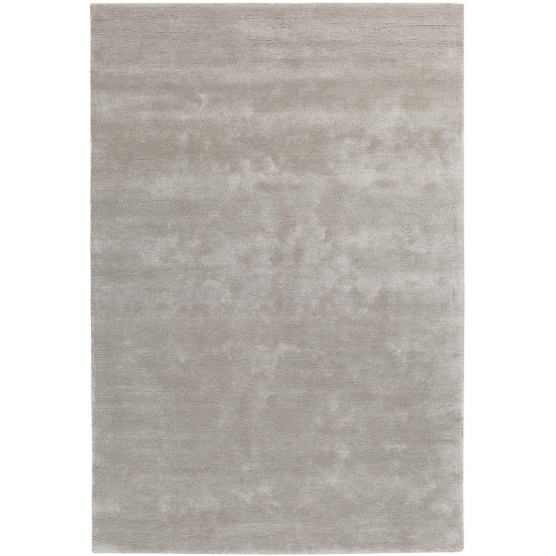 Tapis de salon design haut de gamme en viscose Traces Taupe Clair - LIGNE PURE