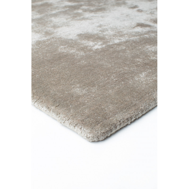 Tapis Moderne en viscose Traces Taupe Clair