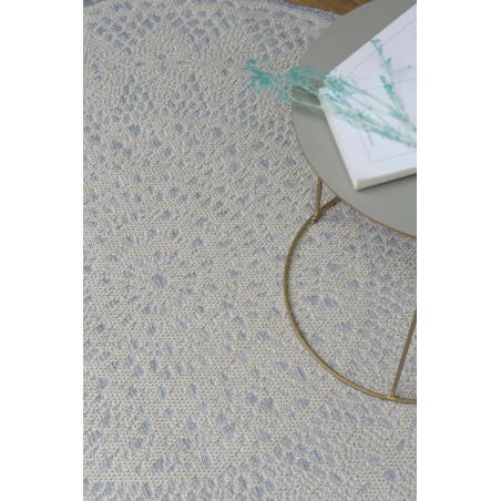 Tapis de chambre rond Crochet Gris Tapis de chambre rond Crochet Gris
