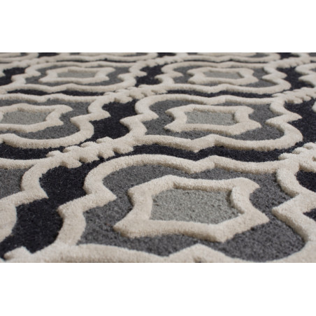 Tapis rectangulaire gris anthracite par Flair Rugs Tapis rectangulaire gris anthracite par Flair Rugs