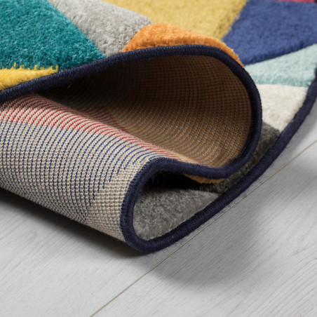 Tapis Design Rond Multicolore Samba Tapis Design Rond Multicolore Samba