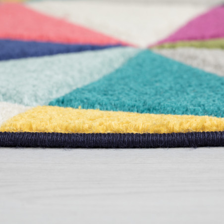 Tapis Design Rond Multicolore Samba Tapis Design Rond Multicolore Samba