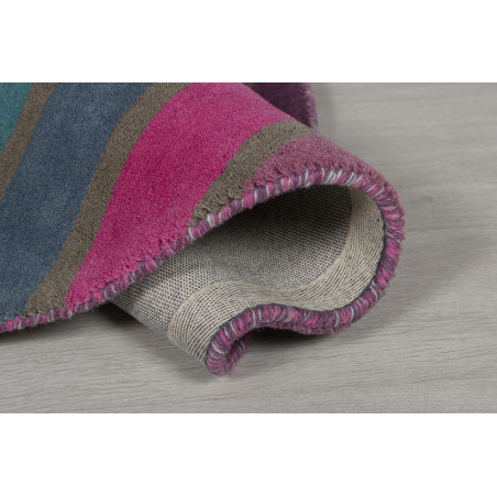 Tapis coloré Rond en pure Laine Multicolore Candy Tapis coloré Rond en pure Laine Multicolore Candy