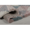 Tapis Design Géométrique Dakari Nuru Rose et Bleu Tapis Design Géométrique Dakari Nuru Rose et Bleu