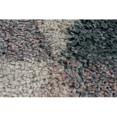 Tapis Design Géométrique Dakari Nuru Rose et Bleu Tapis Design Géométrique Dakari Nuru Rose et Bleu