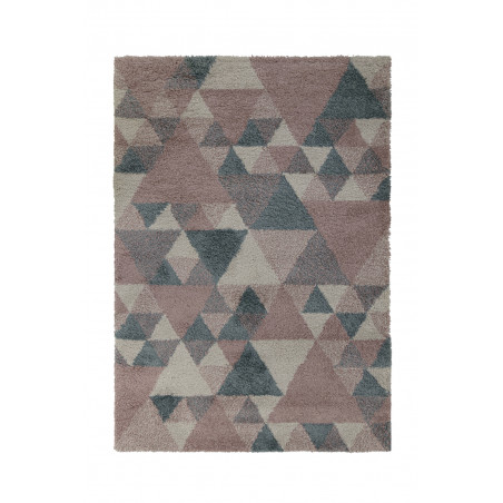Tapis Design Géométrique Dakari Nuru Rose et Bleu Tapis Design Géométrique Dakari Nuru Rose et Bleu