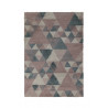 Tapis Design Géométrique Dakari Nuru Rose et Bleu Tapis Design Géométrique Dakari Nuru Rose et Bleu