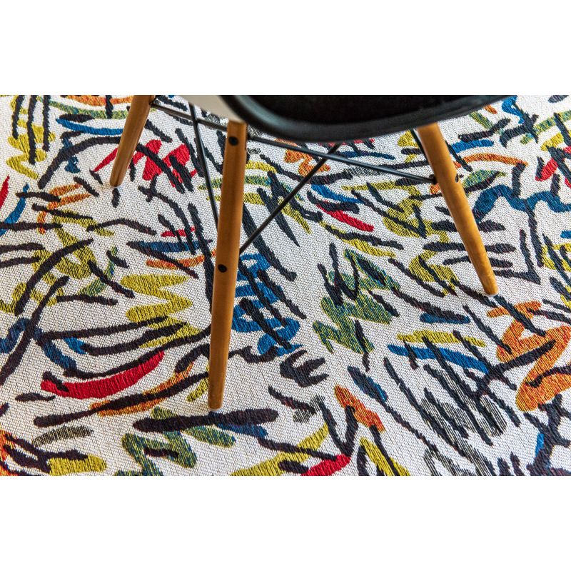 Tapis contemporain en coton 