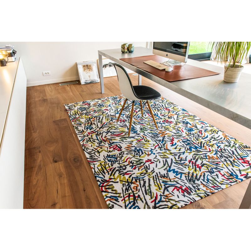 Tapis de bureau contemporain Graffito