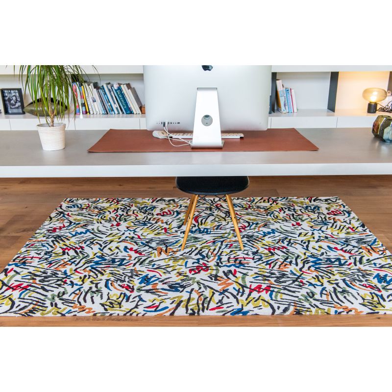 Tapis de salon multicolore par Louis de Poortere