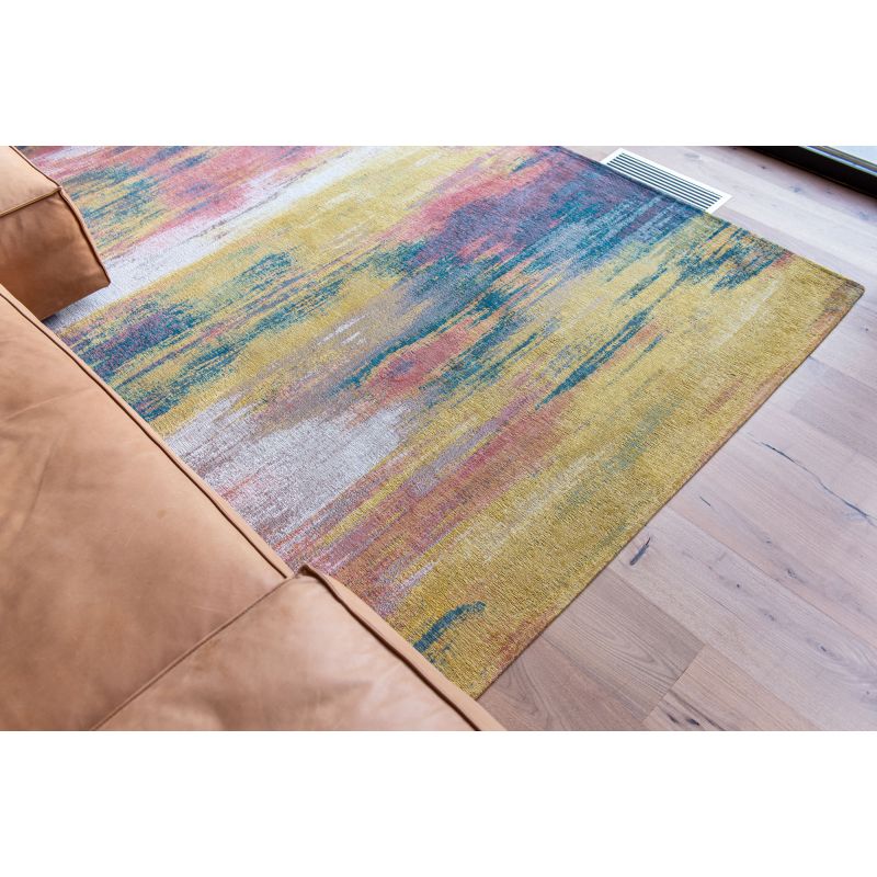 Tapis en fibre naturelle multicolore 
