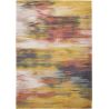 Tapis contemporain Monetti ochre en coton et polyester