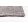 Tapis facile d'entretien gris en coton et polyester