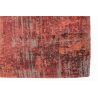 Tapis de salon tissé plat Streaks Rouge en coton et polyester