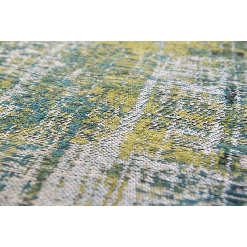 Tapis en fibre naturelle de couleur verte