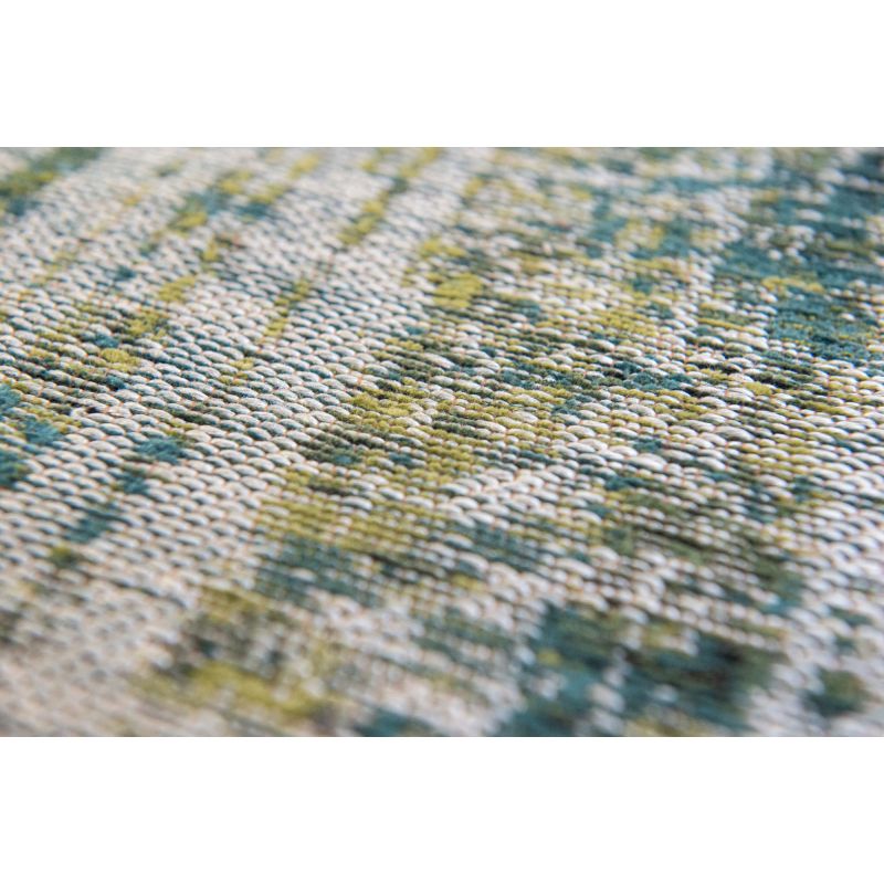 Tapis en fibre synthétique dans les tons verts par Louis de Poortere