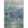 Tapis de salon rectangulaire en coton et polyester 