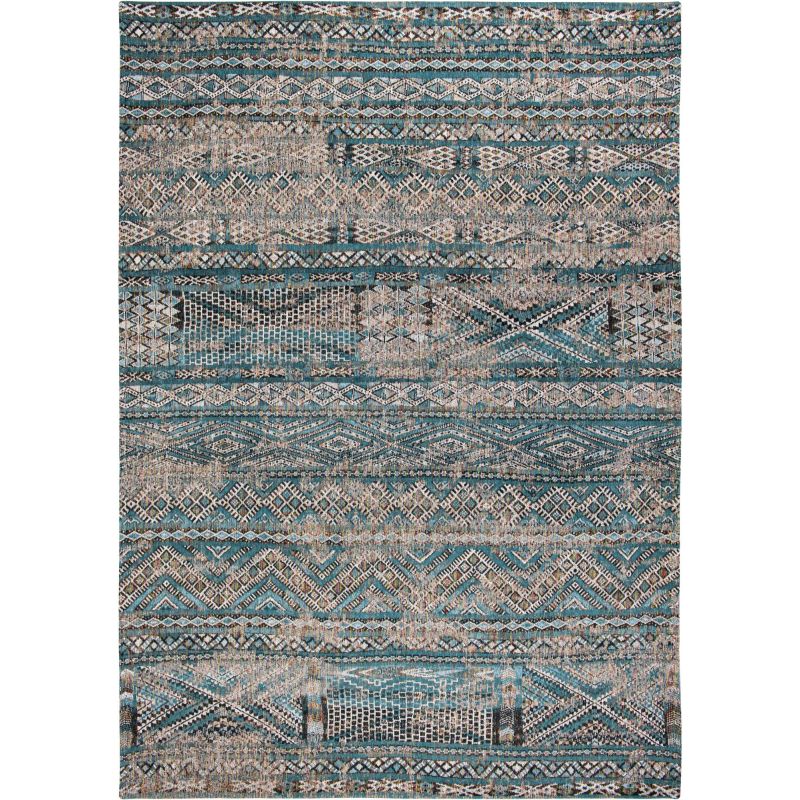 Tapis de salon Kilim Antiquarian Zemmuri Bleu - Louis de Poortere